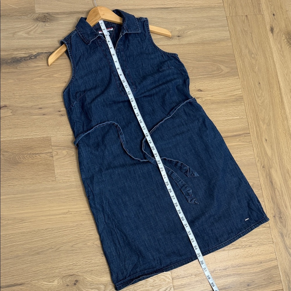 Tommy Hilfiger Navy Sleeveless Denim Mini Dress medium - Picture 11 of 11